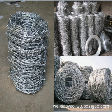 25KG Hot-Dipped Galvanized or PVC Coated Barbed wire with Customizable specification